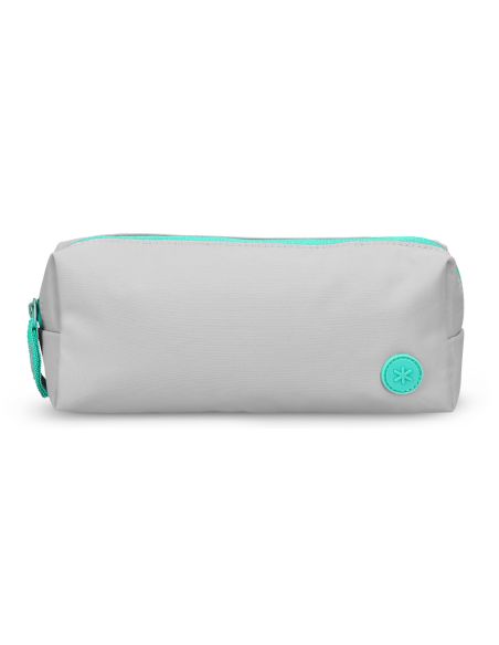 Estuche Portatodo Antartik Basic Pack 1 Compartimento Gris Compañero Mochila 80X55X210 Mm