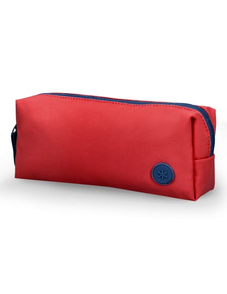Estuche Portatodo Antartik Basic Pack 1 Compartimento Granate Compañero Mochila 80X55X210 Mm