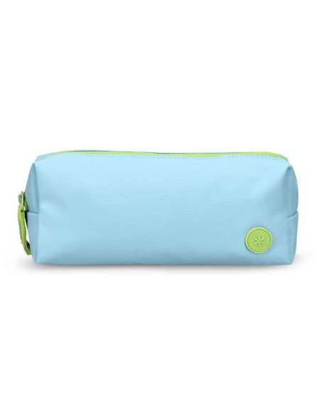 Estuche Portatodo Antartik Basic Pack 1 Compartimento Turquesa Compañero Mochila 80X55X210 Mm