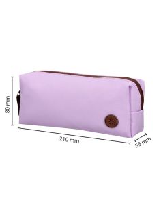 Estuche Portatodo Antartik Basic Pack 1 Compartimento Morado Compañero Mochila 80X55X210 Mm 2