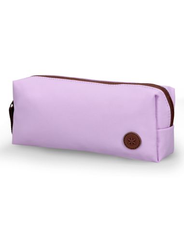 Estuche Portatodo Antartik Basic Pack 1 Compartimento Morado Compañero Mochila 80X55X210 Mm