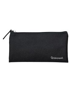 Estuche Portatodo Liderpapel Plano Ancho Una Cremallera 200X100 Mm Negro