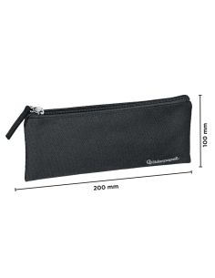 Estuche Portatodo Liderpapel Plano Ancho Una Cremallera 200X100 Mm Negro 2