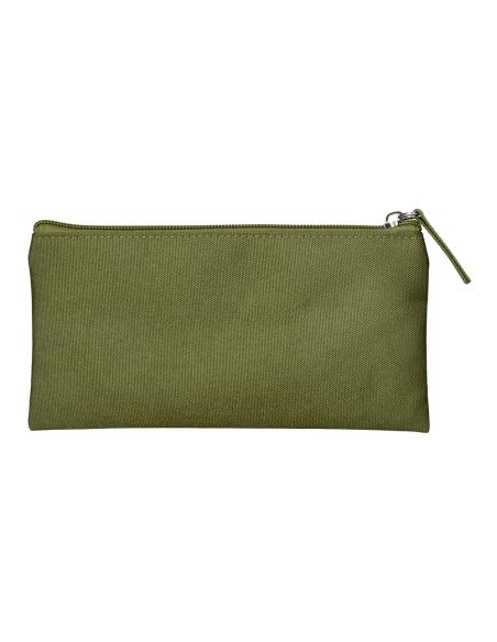 Estuche Portatodo Liderpapel Plano Ancho Una Cremallera 200X100 Mm Verde Militar