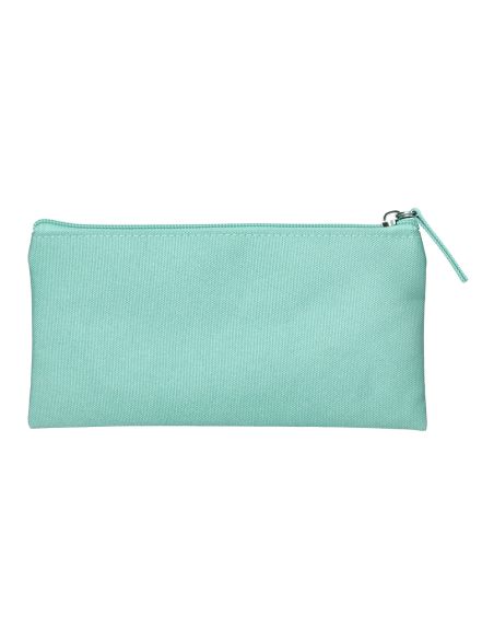 Estuche Portatodo Liderpapel Plano Ancho Una Cremallera 200X100 Mm Verde Manzana