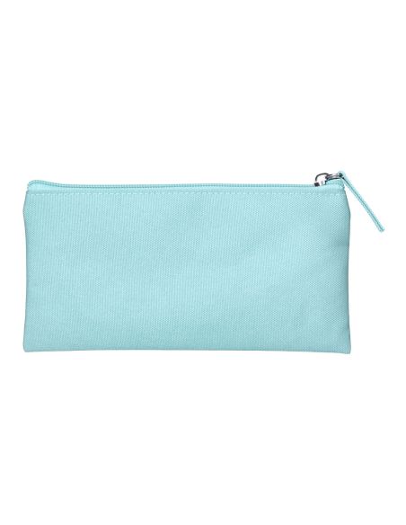 Estuche Portatodo Liderpapel Plano Ancho Una Cremallera 200X100 Mm Azul Celeste