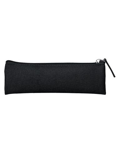Estuche Portatodo Liderpapel Plano Estrecho Una Cremallera 200X60 Mm Negro