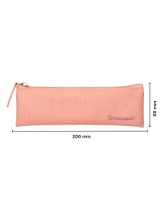 Estuche Portatodo Liderpapel Plano Estrecho Una Cremallera 200X60 Mm Rosa 2