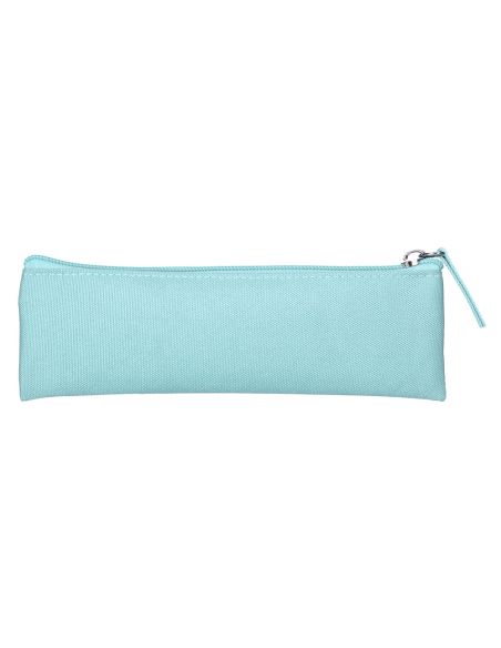 Estuche Portatodo Liderpapel Plano Estrecho Una Cremallera 200X60 Mm Azul Celeste