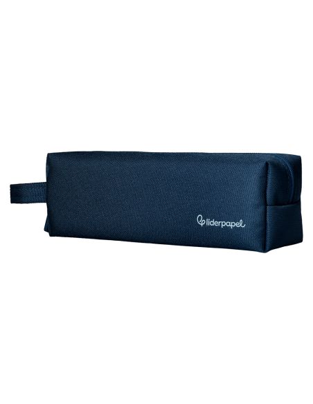 Estuche Portatodo Liderpapel Classic Rectangular Con Asa 210X70Mm Azul Marino