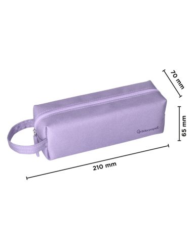Estuche Portatodo Liderpapel Classic Rectangular Con Asa 210X70Mm Lila