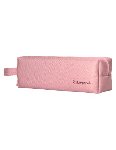 Estuche Portatodo Liderpapel Classic Rectangular Con Asa 210X70Mm Rosa