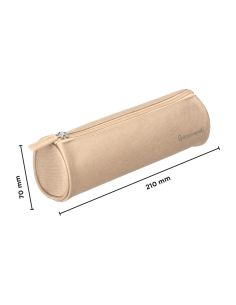 Estuche Portatodo Liderpapel Classic Cilindrico Ancho 210X70Mm Crema 2