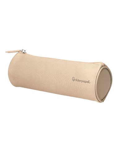 Estuche Portatodo Liderpapel Classic Cilindrico Ancho 210X70Mm Crema