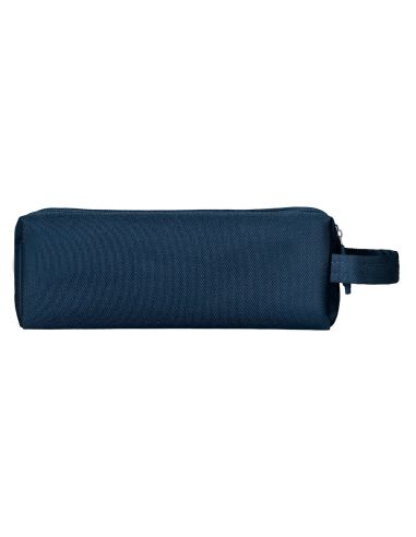 Estuche Portatodo Liderpapel Classic Rectangular Con Asa 2 Cremalleras 210 X80Mm Azul Marino