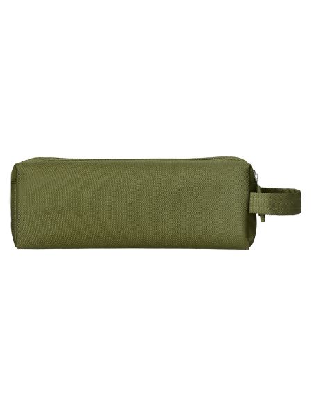 Estuche Portatodo Liderpapel Classic Rectangular Con Asa 2 Cremalleras 210 X80Mm Verde Militar