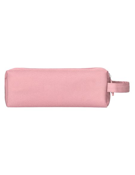 Estuche Portatodo Liderpapel Classic Rectangular Con Asa 2 Cremalleras 210 X80Mm Rosa