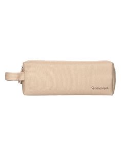 Estuche Portatodo Liderpapel Classic Rectangular Con Asa 2 Cremalleras 210 X80Mm Crema