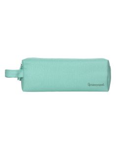 Estuche Portatodo Liderpapel Classic Rectangular Con Asa 2 Cremalleras 210 X80Mm Verde Manzana