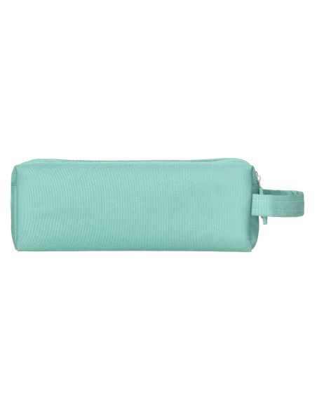 Estuche Portatodo Liderpapel Classic Rectangular Con Asa 2 Cremalleras 210 X80Mm Verde Manzana
