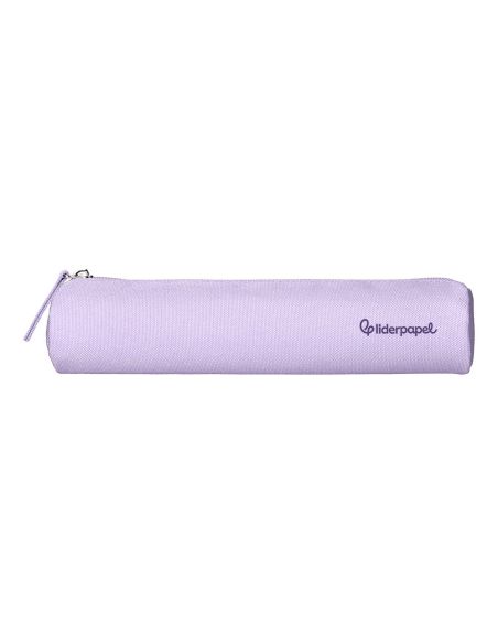 Estuche Portatodo Liderpapel Slim Cilindrico 220X45Mm Lila