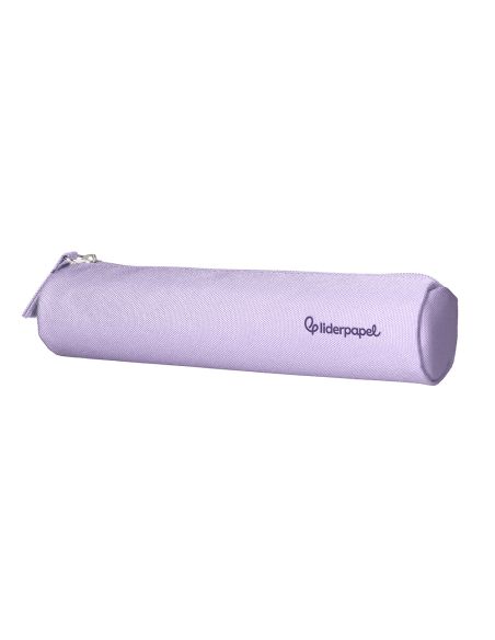 Estuche Portatodo Liderpapel Slim Cilindrico 220X45Mm Lila