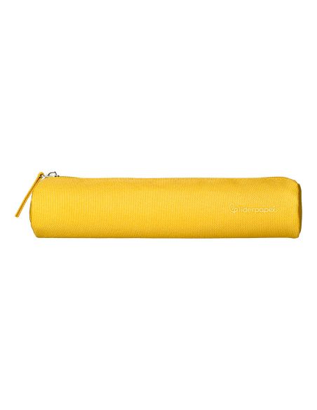 Estuche Portatodo Liderpapel Slim Cilindrico 220X45Mm Amarillo