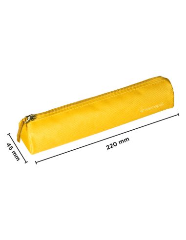 Estuche Portatodo Liderpapel Slim Cilindrico 220X45Mm Amarillo