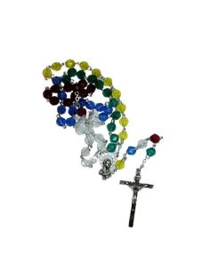 Rosario Misionero Cadena Simil Cristal