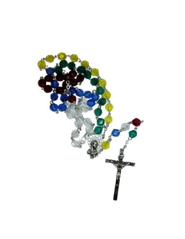 Rosario Misionero Cadena Simil Cristal
