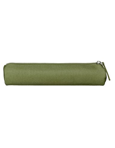Estuche Portatodo Liderpapel Slim Cilindrico 220X45Mm Verde Militar