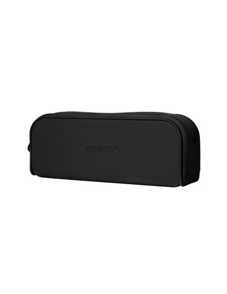 Estuche Portatodo Antartik Prisma Silicona Soft Rectangular 185X50X75 Mm Color Negro