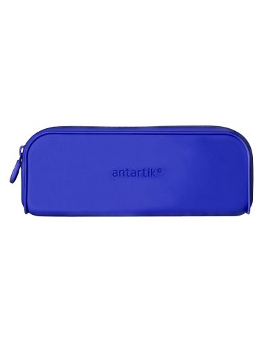 Estuche Portatodo Antartik Prisma Silicona Soft Rectangular 185X50X75 Mm Color Azul Oscuro