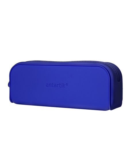 Estuche Portatodo Antartik Prisma Silicona Soft Rectangular 185X50X75 Mm Color Azul Oscuro
