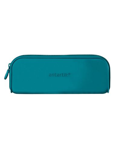 Estuche Portatodo Antartik Prisma Silicona Soft Rectangular 185X50X75 Mm Color Turquesa