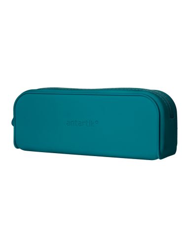 Estuche Portatodo Antartik Prisma Silicona Soft Rectangular 185X50X75 Mm Color Turquesa