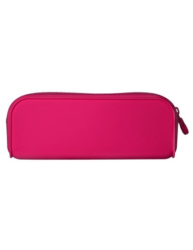 Estuche Portatodo Antartik Prisma Silicona Soft Rectangular 185X50X75 Mm Rosa Fucsia