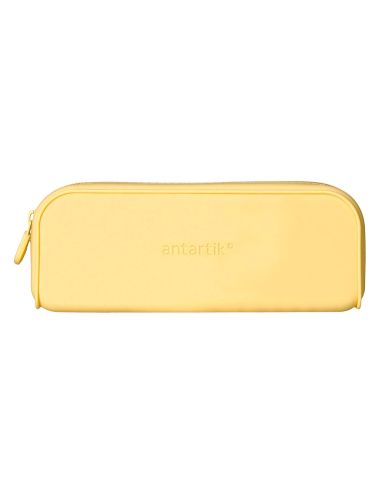 Estuche Portatodo Antartik Prisma Silicona Soft Rectangular 185X50X75 Mm Color Amarillo