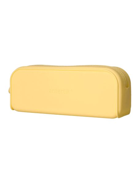 Estuche Portatodo Antartik Prisma Silicona Soft Rectangular 185X50X75 Mm Color Amarillo