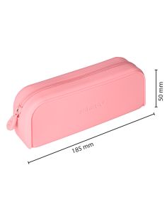 Estuche Portatodo Antartik Prisma Silicona Soft Rectangular 185X50X75 Mm Rosa Chicle 2