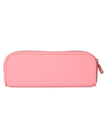 Estuche Portatodo Antartik Prisma Silicona Soft Rectangular 185X50X75 Mm Rosa Chicle