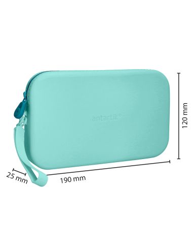 Estuche Portatodo Antartik Tropical Dive Silicona Soft Rectangular 190X120X25 Mm Menta