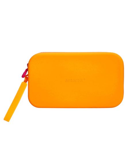Estuche Portatodo Antartik Tropical Dive Silicona Soft Rectangular 190X120X25 Mm Color Naranja