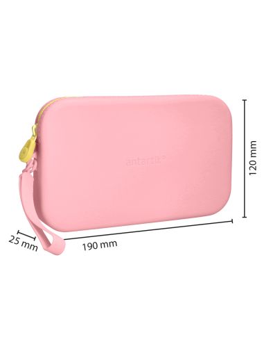 Estuche Portatodo Antartik Tropical Dive Silicona Soft Rectangular 190X120X25 Mm Rosa Chicle
