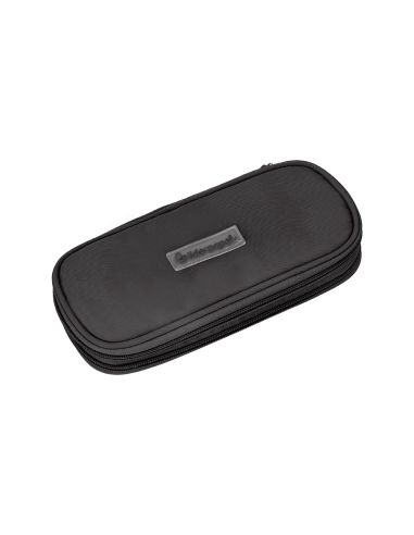 Estuche Portatodo Liderpapel Color Pop 2 Cremalleras Con Compartimento Extensible Negro 230X60 Mm