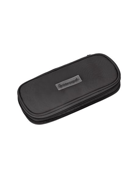 Estuche Portatodo Liderpapel Color Pop 2 Cremalleras Con Compartimento Extensible Negro 230X60 Mm