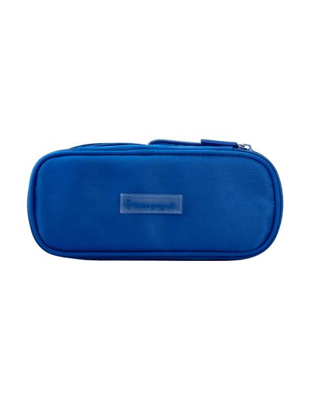 Estuche Portatodo Liderpapel Color Pop 2 Cremalleras Con Compartimento Extensible Azul 230X60 Mm
