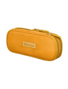 Estuche Portatodo Liderpapel Color Pop 2 Cremalleras Con Compartimento Extensible Amarillo 230X60 Mm
