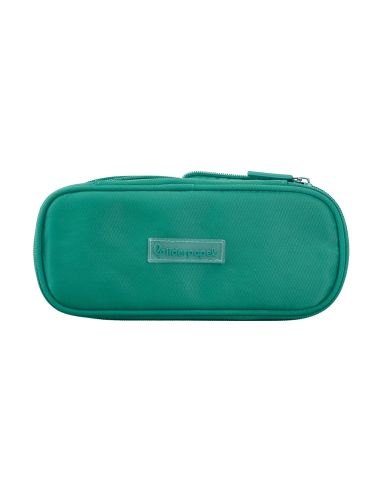 Estuche Portatodo Liderpapel Color Pop 2 Cremalleras Con Compartimento Extensible Turquesa 230X60 Mm