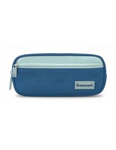 Estuche Portatodo Liderpapel Duo 3 Cremalleras Con Bolsillofrontal Azul Oscuro 220X90X70 Mm 2